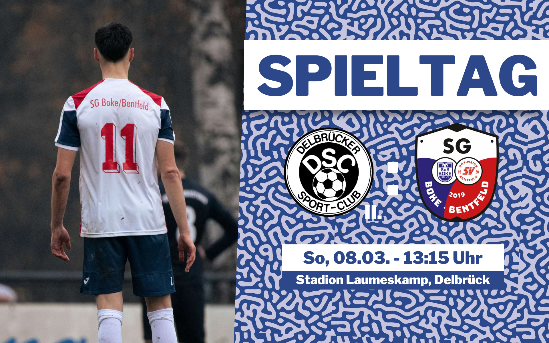 Stadtduell am Sonntag: SG Boke/Bentfeld spielt beim Delbrücker SC II